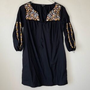 Madewell Embroidered Boho Minidress Tunic Size XS